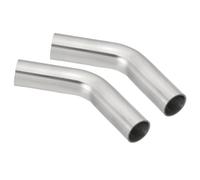 PATIKIL 45 Degree Bend Elbow, 7/8inch OD Sanitary Exhaust Pipe Elbow Intercooler Pipe Mandrel Elbow Connector Tube for Welding Brewery Equipment HVAC Stair Handrail, 2 Pcs
