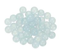 PATIKIL 45 Pcs 8mm Grey Blue Aventurine Beads, Round Natural Crystal Gemstone Beads Smooth Stone Beads Jade Loose Beads for Bracelet Necklace Jewelry Making DIY
