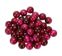 PATIKIL 45 Pcs Rose Red Cat's Eye Beads, 10mm Round Natural Gemstone Beads Smooth Stone Beads Tiger's Eye Loose Beads for Bracelet Necklace Jewelry Making DIY