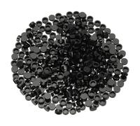 PATIKIL 455 Pcs Flat Blocks Bulk, 1x1 Round Black Classic Tiles Smooth Surface Mini Building Blocks Accessories Compatible Bricks Kits for Building Floor Walls Mosaic Pixel Arts