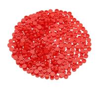 PATIKIL 455 Pcs Flat Blocks Bulk, 1x1 Round Dark Red Classic Tiles Smooth Surface Mini Building Blocks Accessories Compatible Bricks Kits for Building Floor Walls Mosaic Pixel Arts