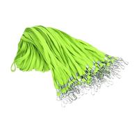 PATIKIL 47cm Lanyards Bulk, 100pcs Badge Lanyard for ID Badges Teacher Lanyards Durable Neck Lanyard with Clip for ID Card Badges Keys Name Tag Wallet Cruise Phone, Green