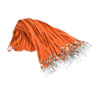 PATIKIL 47cm Lanyards Bulk, 50pcs Badge Lanyard for ID Badges Teacher Lanyards Durable Neck Lanyard with Clip for ID Card Badges Keys Name Tag Wallet Cruise Phone, Orange