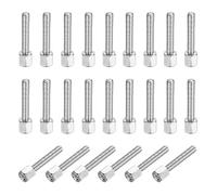 PATIKIL 48 Pcs 4-40 5mm+16mm Male Female Hex Standoff, Nickel Plated Copper PCB Motherboard Spacer Standoffs for Computer Cases Circuit Boards FPV Drone Quadcopter, Silver