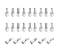 PATIKIL 48 Pcs 4-40 5mm+7mm Male Female Hex Standoff, Nickel Plated Copper PCB Motherboard Spacer Standoffs for Computer Cases Circuit Boards FPV Drone Quadcopter, Silver