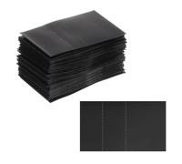 PATIKIL 48x28mm PVC Perforated Shrink Bands, 500Pcs 2 Mil Thick Heat Shrink Seal Wrap Fit for 3/4"-1" Cap Diameter Essential Oil Bottles Jars Cans Tin, Black