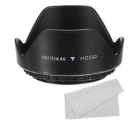 PATIKIL 49mm Camera Lens Hood, Flower Lens Hood Protector with Cloth for Anti-Reflection Blocks Excess Sunlight Enhance Camera Photography for Nikon, for Fujifilm, for Pentax, for Leica