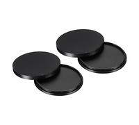 PATIKIL 49mm Lens Cap, 2 Pack Camera Lens Cap Cover Universal Front Metal Lens Filter Stacks Cap Protective Case for 49mm Camera Circular Polarizing Fader ND Filter, Black