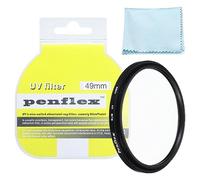 PATIKIL 49mm UV Filter, 1 PCS UV Protection Filter SLIM UV Camera Lens Filter Aluminum Optical Camera Accessory Crystal Clear Pics for 49mm Camera Lens Filter Photography Picture