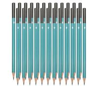 PATIKIL 4B Drawing Pencils, 24PCS Sketch Pencils for Drawing, Art, Sketching, Painting, Writing, Drafting, Graphite Wood Pre-sharpened, Hexagonal, Black Refill, Green/Black Pole