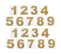 PATIKIL 4cm Reflective Number Stickers 0-9, 2 Set Vinyl Mailbox Number Decals Self-Adhesive Stickers for Outside Cars Doors Windows Signs Indoor Outdoor, Gold