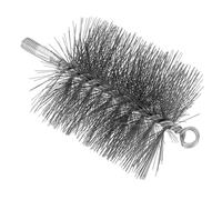 Patikil 4inch OD Chimney Brush - 1pcs Round Sweep Poly Steel Wire Chimney Cleaning Brush M12 Threaded for Fireplace Flue Pipe Rust Rod, 100mm