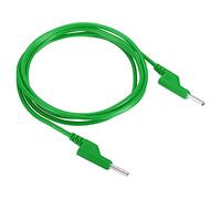 PATIKIL 4mm Banana Plug to Banana Plug Test Leads, 4mm OD 1000V/20A 13AWG Copper Flexible Stackable Cable Line Wire for Multi-Meter, Electrical Test Jumper 2m / 6.56ft, Green