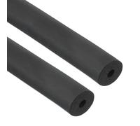 PATIKIL 4mm ID x 15mm OD x 1m Long Pipe Insulation Foam Tube, 2pcs Pipe Cover Wrap Roll EPDM Bar Tubing for Handle Grip Guitar Stand AC Units, Exercise Machine Handle, Black