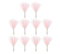 PATIKIL 4mm Pearl String Bouquet, 100 Pcs Pearl Stick Stems Bouquets Garland Spray Beaded for Bridal Beaded Wedding Party Table Decorations, Pink