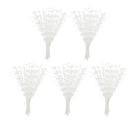 PATIKIL 4mm Pearl String Bouquet, 50 Pcs Pearl Stick Stems Bouquets Garland Spray Beaded for Bridal Beaded Wedding Party Table Decorations, White