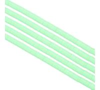 PATIKIL 4mm Polymer Clay Beads Spacer, 1750Pcs 5 Strands Round Flat Handmade Bead Spacer for Craft Home Decor Chain Bracelets Jewelry Making, Mint Green