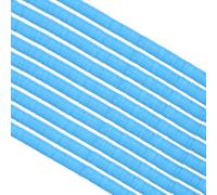 PATIKIL 4mm Polymer Clay Beads Spacer, 3500Pcs 10 Strands Round Flat Handmade Bead Spacer for Craft Home Decor Chain Bracelets Jewelry Making, Blue