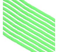 PATIKIL 4mm Polymer Clay Beads Spacer, 3500Pcs 10 Strands Round Flat Handmade Bead Spacer for Craft Home Decor Chain Bracelets Jewelry Making, Light Green