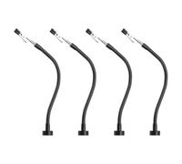 PATIKIL 4Pack Helping Hands Soldering Clamp, 11inch Magnetic Gooseneck Metal Arms with Alligator Clips for Electronics Repair Painting Jewelry DIY, Silver/Black