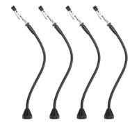 PATIKIL 4Pack Helping Hands Soldering Clamp, 12.5inch Magnetic Gooseneck Metal Arms with Alligator Clips for Electronics Painting Jewelry DIY, Silver/Black