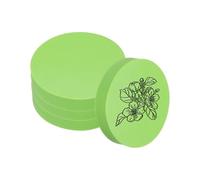 PATIKIL 4Pcs 2" Rubber Carving Blocks, Soft Linoleum Art Carving Block Round Crafts Stamp Making for Printmaking Stamps Carving Supplies, Green