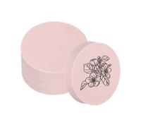 PATIKIL 4Pcs 2" Rubber Carving Blocks, Soft Linoleum Art Carving Block Round Crafts Stamp Making for Printmaking Stamps Carving Supplies, Pink