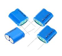 PATIKIL 4Pcs 5.5V 7F Super Capacitor, 1.02 x 0.51 x 1.06 Inch Aluminum Super Capacitors Winding Type Energy Storage for on Board Backup Energy Storage, Blue