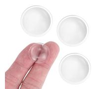 PATIKIL 4Pcs Diameter 20mm Flat Convex Lens, Height 5mm PMMA Acrylic LED Optical Smooth Convex Condenser Lens with Edge for Flashlight Car Bike Head Lamp Spotlight, Transparent