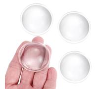 PATIKIL 4Pcs Diameter 44mm Flat Convex Lens, Height 18.5mm PMMA Acrylic LED Optical Smooth Convex Condenser Lens with Edge for Flashlight Bike Head Lamp Spotlight, Transparent