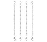 PATIKIL 4Pcs Hanging Chains with Clasp, 30cm Plant Hangers for Bird Feeders Planters Lanterns Wind Chimes Chalkboards and Ornaments, Silver