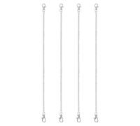 PATIKIL 4Pcs Hanging Chains with Clasp, 50cm Plant Hangers for Bird Feeders Planters Lanterns Wind Chimes Chalkboards and Ornaments, Silver