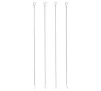PATIKIL 4Pcs Hanging Chains with S Hooks, 50cm Plant Hangers for Bird Feeders Planters Lanterns Wind Chimes Chalkboards and Ornaments, Silver