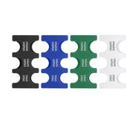 PATIKIL 4Pcs Japanese Coin Holder, Portable JPY Coin Organiser Dispenser Coin Hard Case Storage 6 Slots, Great for Home, Office, Collection, Black/White/Blue/Green