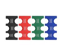 PATIKIL 4Pcs Japanese Coin Holder, Portable JPY Coin Organiser Dispenser Coin Hard Case Storage 6 Slots, Great for Home, Office, Collection, Black/Red/Blue/Green