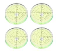 PATIKIL 4pcs Round Bubble Level 66x10mm Mini Circular Bullseye Spirit Levels Measuring Layout Tools for Leveling Camera Tripod Telescope Workshop Turntable Pictures Frame, Green
