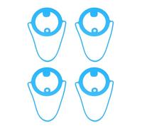 PATIKIL 4Pcs Silicone Coffee Carrier, Reusable Silicone Tumbler Strap Water Bottle Handle Holder with Strap for Hanging Beverage Take Out Coffer Milk, Sky Blue