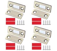 PATIKIL 4Set Cabinet Magnetic Catch, Drawer Magnets Thin Cabinet Door Magnets for Kitchen Wardrobe Cupboard Closet Door Closing Magnetic Touch Catch Closer, Green Bronze Tone