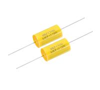 PATIKIL 4uF 250V Axial Capacitor, 2 Pcs CBB20, Yellow, Audio Equipment, Power Amplifiers