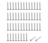 PATIKIL #4x3/4" Flat Head Sheet Metal Screws, 200 Pcs 304 Stainless Steel Phillips Drive Self Tapping Wood Screws for Metal Wood Drywall