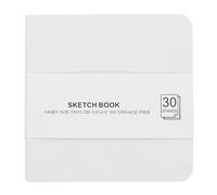 PATIKIL 4x4" Watercolor Paper Sketchbook, 30 Sheet 300GSM/203lb Acid Free Watercolor Journal Hardcover Artists Paper Pads for Painting, White