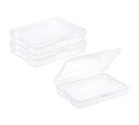 PATIKIL 4x6 Photo Storage Box, 2 Pack Photo Boxes Storage Photo Organizer Cases Storage Container Picture Boxes Plastic for 4x6 Pictures Sticker Scrapbook Craft Keeper, Clear
