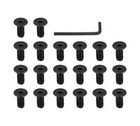 PATIKIL 5/16-18 x 3/4 Inch Flat Head Socket Cap Screws, 20 Pcs Flat Countersunk Bolts Hex Socket Drive Machine Screws UNC Coarse Full Thread Black Oxide Grade 10.9 with Hex Spanner