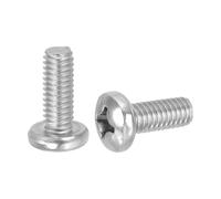 PATIKIL 5/16-18 x 3/4" Pan Head Machine Screws, 10 Pcs 304 Stainless Steel Round Head Screws for Cabinet Drawer Knob Pull Handle, Phillips Drive, Fully Threaded, Bright Finish