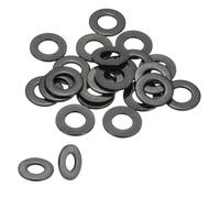 PATIKIL 5/16 Flat Washers 3/8"ID x 11/16"OD, 20 Pcs 304 Stainless Steel Metal Washers Black Electroplated Flat Gasket Spacer for Screws and Bolts, Black