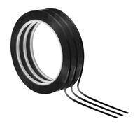 PATIKIL 5/32"(4mm) Whiteboard Tape, 3 Pack Thin Dry Erase Tape 72 Yard(66m) for Graphic Chart Marking DIY Art, Black