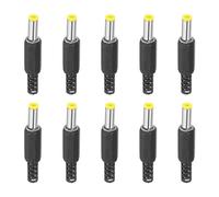PATIKIL 5.5x2.5mm DC Male Plug Power Supply Ends, 5 Pack DIY DC Barrel Connector Replacement, Yellow