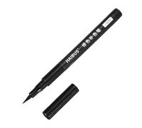 PATIKIL 5.71 Inches Fabric Marker Pen, Fabric Brush Point Marker Quick Dry Waterproof for DIY Canvas Denim Linen Clothing Color Repairing, Dark Gray