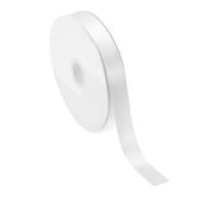 PATIKIL 5/8 Inch x 60 Yards Solid Satin Ribbon, Polyester Fabric Ribbon Roll Single Faced for Gift Wrapping Crafts Wedding Birthday Bouquet Hair Bows DIY Decoration, White