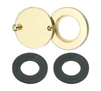 PATIKIL 5/8" Peephole Cover,Rotating Door Viewer Peephole Privacy Cover with Self-Adhesive Tool for Home Security Apartment Hotel,Imitation Gold